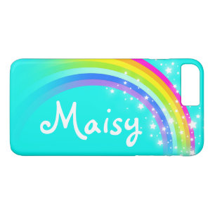 O Rainbow aqua te adiciona capas de iphone de nome