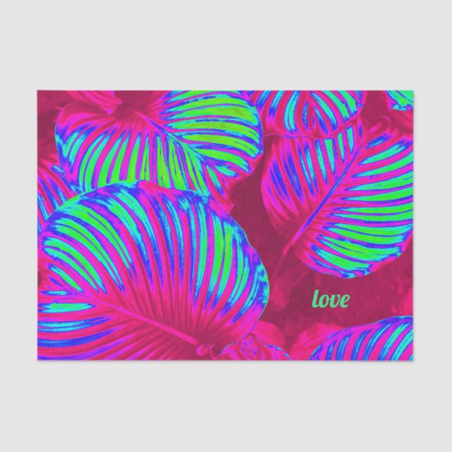 O Rainbow Tropical deixa papel personalizado de en (Frente )