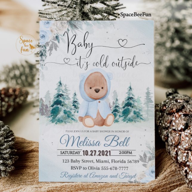 O Rapaz do Urso do Inverno é Frio Fora do Convite (Criador carregado)