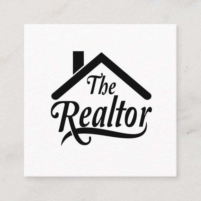 O Realtor Real Rstate Agent Cartão de visita (Frente)