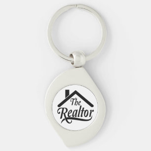 O Realtor Real Rstate Agent Metal Chaveiro