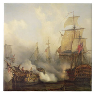 O Redoutable em Trafalgar, o 21 de outubro de 1805
