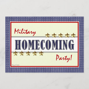 O regresso a casa militar Stars o convite de