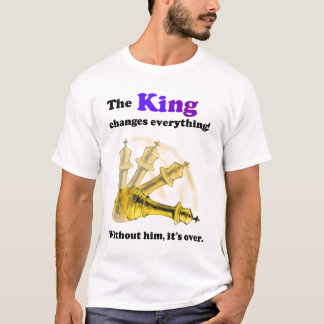 O Rei Muda tudo. Camiseta de Xadrez