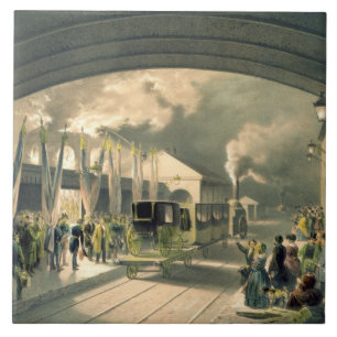 O rei na estação transversal nova (litho)