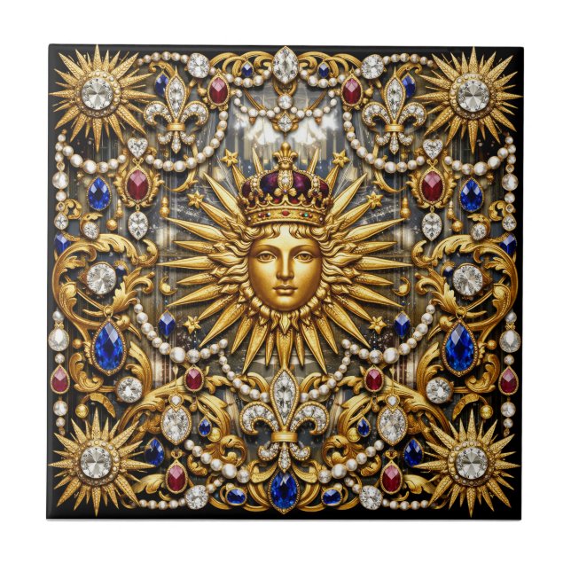 O Rei Sol Versalhes francês ornamentado (Frente)