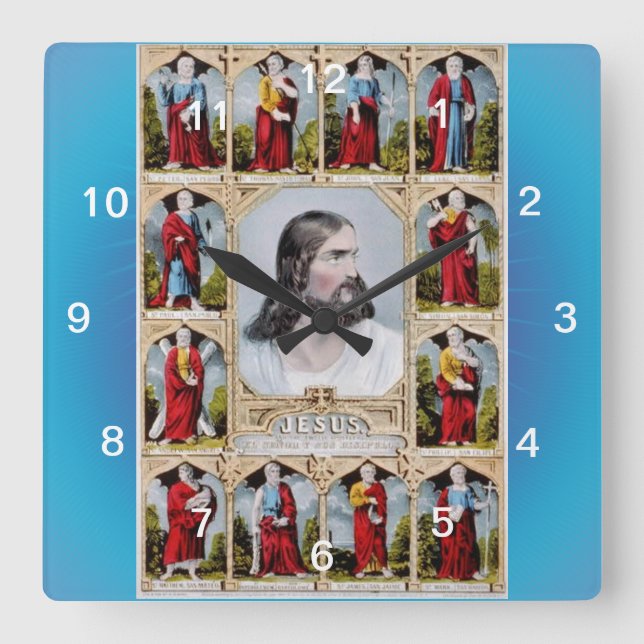 O relógio de Jesus e Apostles (Frente)