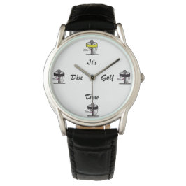 O relógio do pulso do tempo do golfe do disco