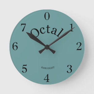 O relógio octal vive a sua vida na base 8