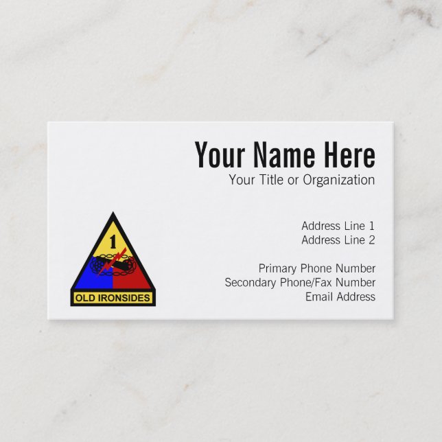 ø Remendo velho do Ironsides do ANÚNCIO (Frente)