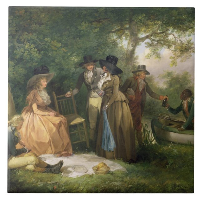 O Repast do pescador (óleo em canvas) (Frente)