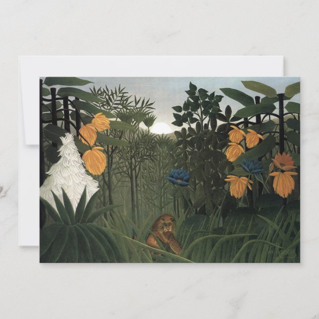 O Repasto do Leão | Henri Rousseau (Frente)