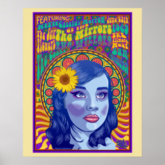 O retro Banda de poster de de Espelhos