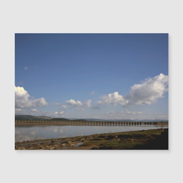 O rio Kent em Arnside Cumbria Inglaterra (Frente)
