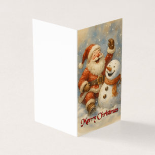 O Riso de Papai Noel no Abraço do Inverno
