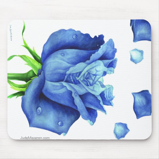 O ROSA AZUL MOUSEPAD (Frente)
