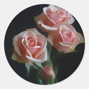 O rosa do rosa envolve etiquetas do selo