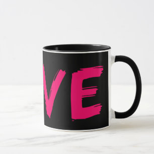 O rosa preto da caneca 11oz do amor por Zazz_it