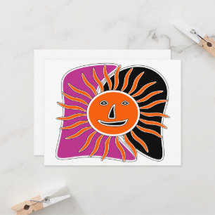 O rosto do sol sorridente 