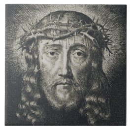 O rosto sagrado cheio de espinhos