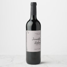 O rótulo do vinho de Casamento Fácil