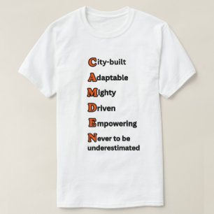 O RUGIDO DE CAMDEN Camiseta Preta Laranja Unisex M