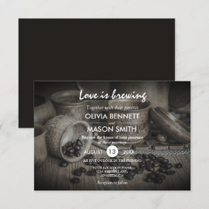 O Rustic Coffee Bean-Love está a criar um cartão d