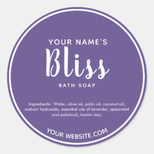 O sabão Handmade Cursive moderno etiqueta em volt