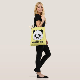 O saco de tote do urso panda mais bonito de todos 