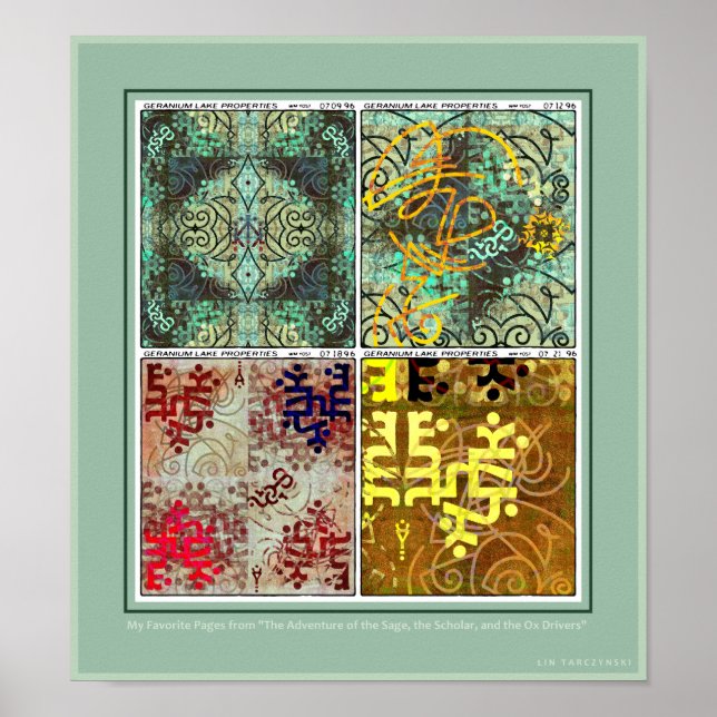 O Sage, o Scholar e o Poster de Ox Drivers (Frente)