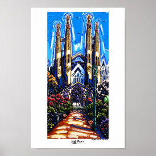 O Sagrada Familia, poster de Barcelona