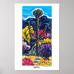 O Saguaro preso na Primavera Poster