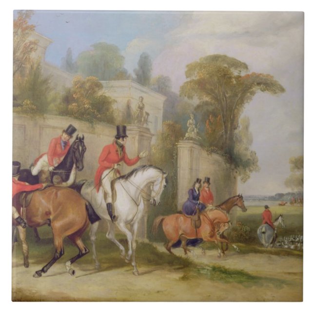 O Salão do solteiro, a reunião, 1835 (óleo em (Frente)
