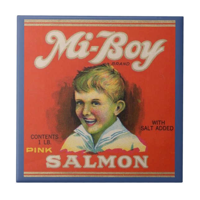 O salmão rosa mi-Boy 1930 pode ser rotulado (Frente)