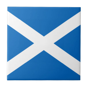 O Saltire de Scotland, bandeira escocesa (cor
