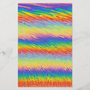 O sangramento colore artigos de papelaria