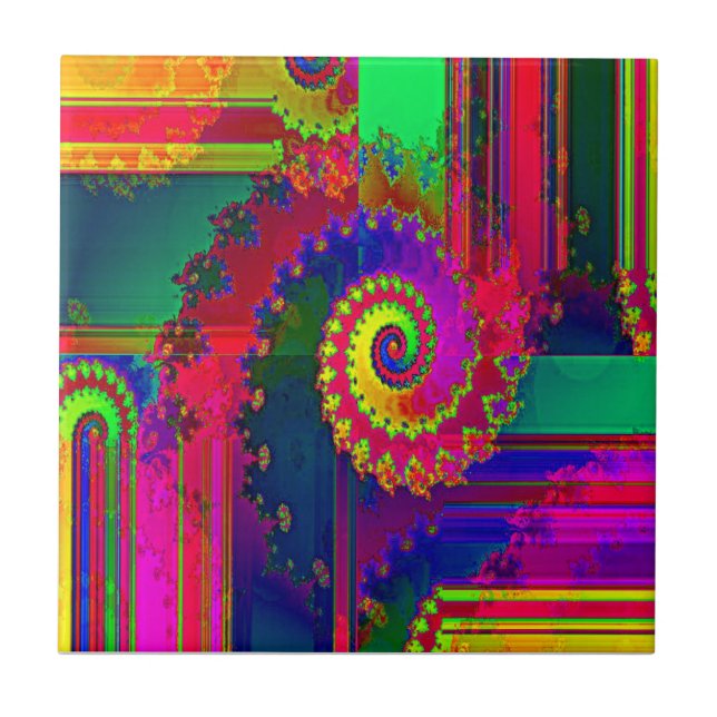 O sangramento colore o Fractal (Frente)