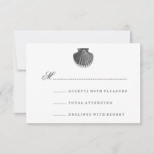 O Scallop Shell do casamento de praia RSVP