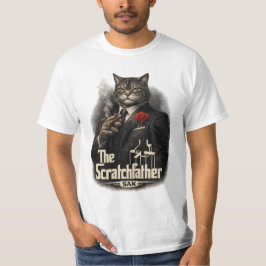O Scratchfather | Camiseta Paródia de Gato Mafioso