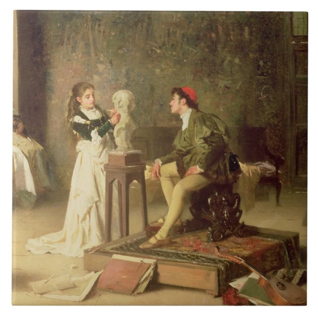 O Sculptress novo (óleo em canvas) (Frente)