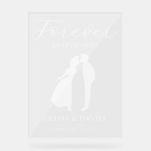 O Sempre Começa Aqui Casamento Elegante com Letra 