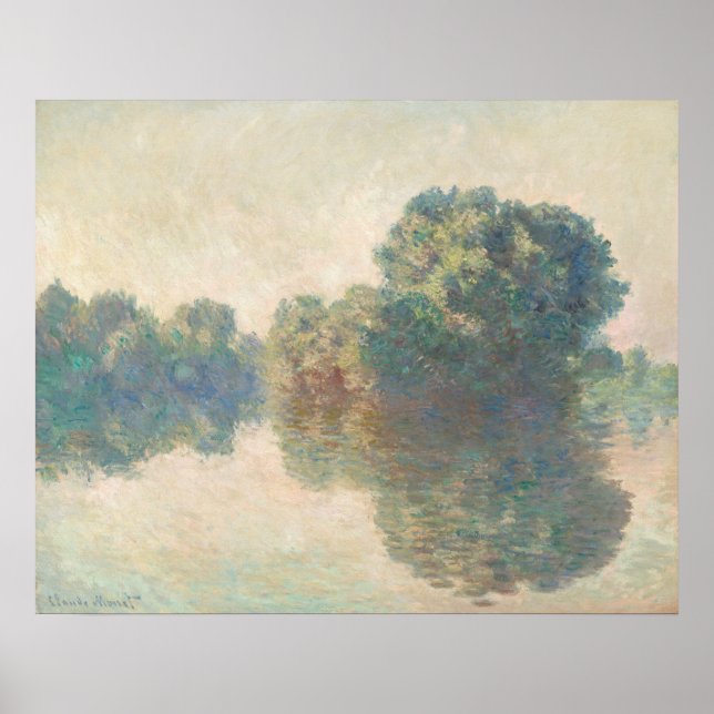 O Sena em Giverny, Claude Monet, Poster de Arte Be (Frente)