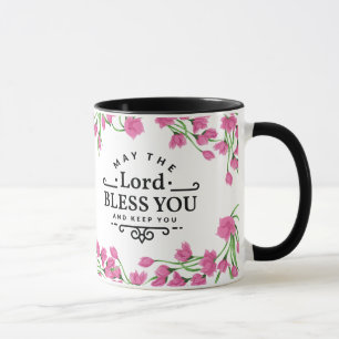 O senhor Bênção você e mantem-no caneca com fl