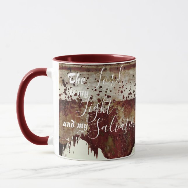 O Senhor Caneca de aparência de louça de barro com (Esquerda)