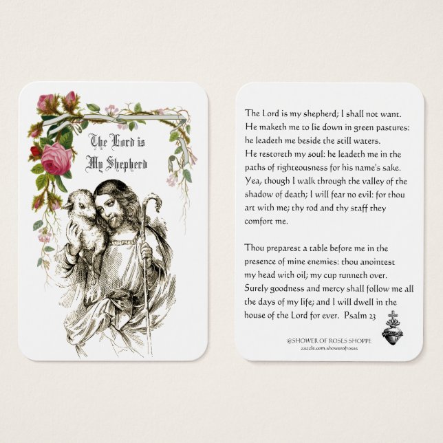 O Senhor é a minha Bíblia de Escrituras de Pastor  (Frente & Verso)