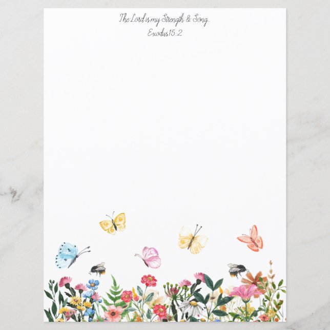 O Senhor é a minha carta cristã forte (Frente)