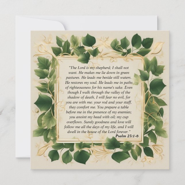 O Senhor é a minha prece pastora (Frente)