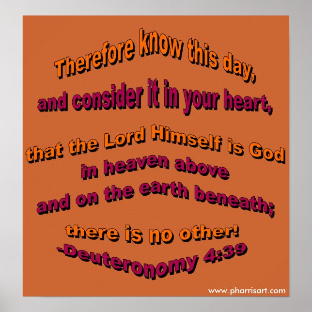 O Senhor é Deus Poster (Frente)