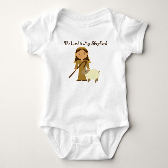 O Senhor é Meu Pastor Camisa de Bebê (Frente)