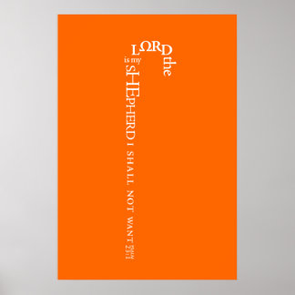 O Senhor é o meu Poster Shepherd